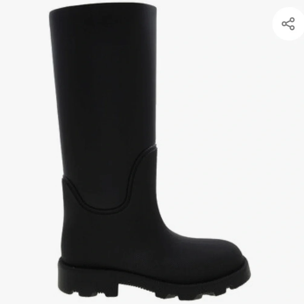Burberry London Black Rain boots Size 45 Dust Bag Included